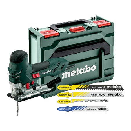 Metabo Stichsäge STE 140 Plus Set (601403510) mit 20 Stichsägeblättern