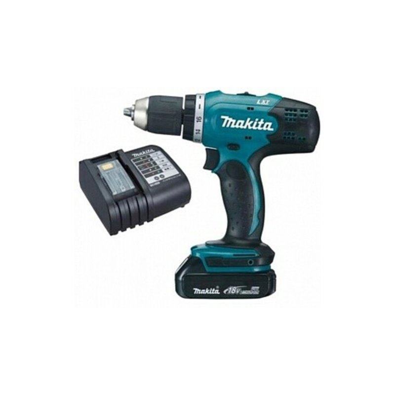 Makita 18V Akku-Bohrschrauber mit Akku 1,5 Ah und Ladegerät DDF453SYX5