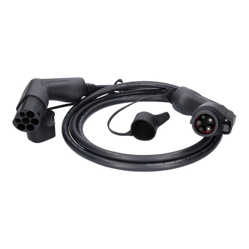 KS Tools efuturo Ladekabel gerade, Typ 2 auf Typ 1 Stecker, 1 Phase, bis zu 7,4 kW, 32 A, 230 V, Mode 3, 3 Meter