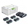 Festool Energie-Set SYS 18V 4x4,0/TCL 6 DUO