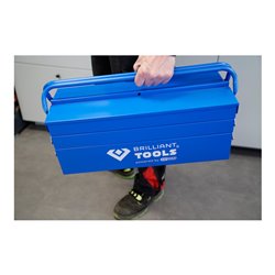 Brilliant Tools Metall-Werkzeugkasten, klappbar