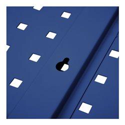STIER Lochplatte für Werkstattwand, 1000x450mm, enzianblau