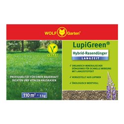 WOLF-Garten Rasendünger Langzeit Lupigreen Hybrid für 110 m²