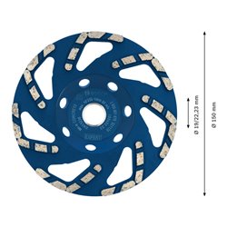Bosch EXPERT Concrete Topfscheibe, 150 x 22,23 x 4,5 mm. Für Betonschleifer