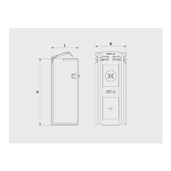 Celo Kabelsammelhalter CH 40x87x35 für Gasnagler