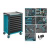 HAZET Werkstattwagen Assistent, flach: 8 x 81 x 522 x 398 mm, Anzahl Werkzeuge: 206