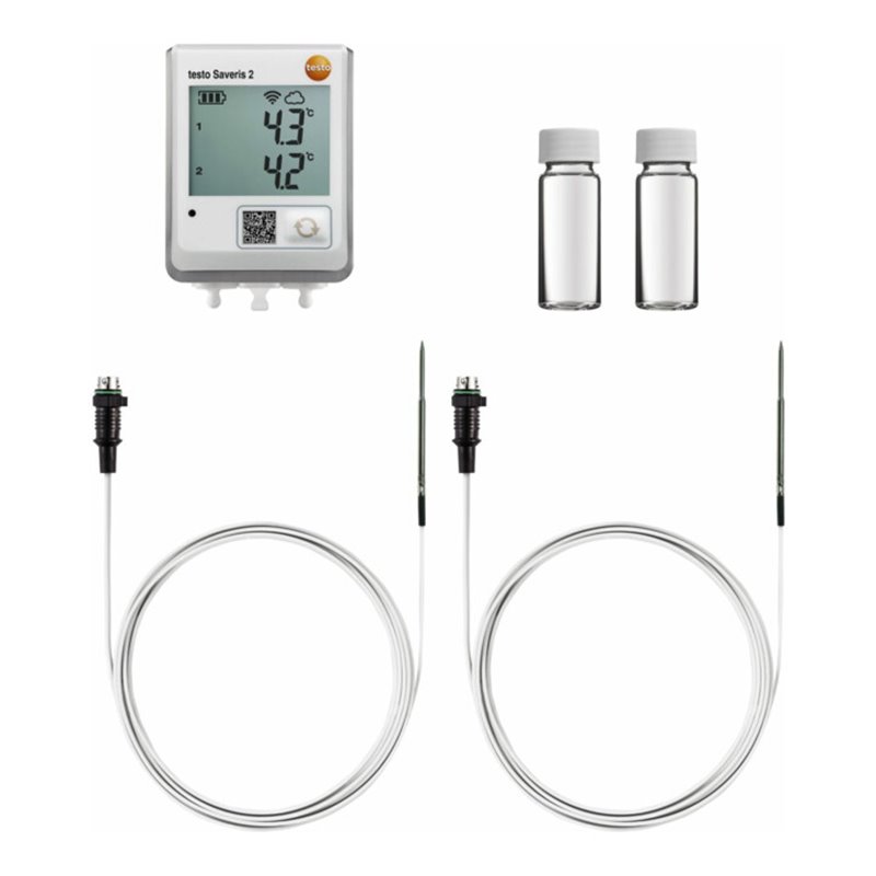 Testo Saveris 2 Set zur Temperaturüberwachung im Kühlschrank