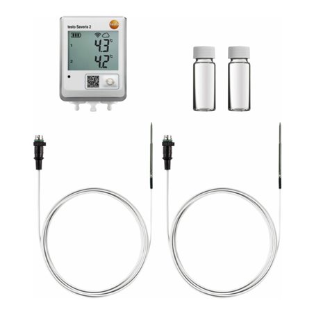 Testo Saveris 2 Set zur Temperaturüberwachung im Kühlschrank
