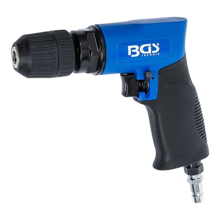 BGS Druckluft-Bohrmaschine mit 10 mm Schnellspann-Bohrfutter umschaltbar