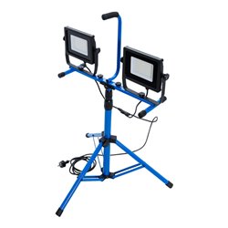 BGS Duo-SMD-LED-Arbeits-Strahler mit Stativ 2 x 70 W