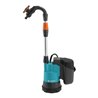 GARDENA Akku-Regenfasspumpe 2000/2 18V P4A Ready-To-Use Set