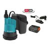 GARDENA Akku-Klarwasser-Tauchpumpe 2000/2 18V P4A Ready-To-Use Set