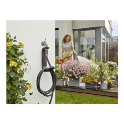 GARDENA Textilschlauch Liano 15 m Set + Schlauchhalter TapFix