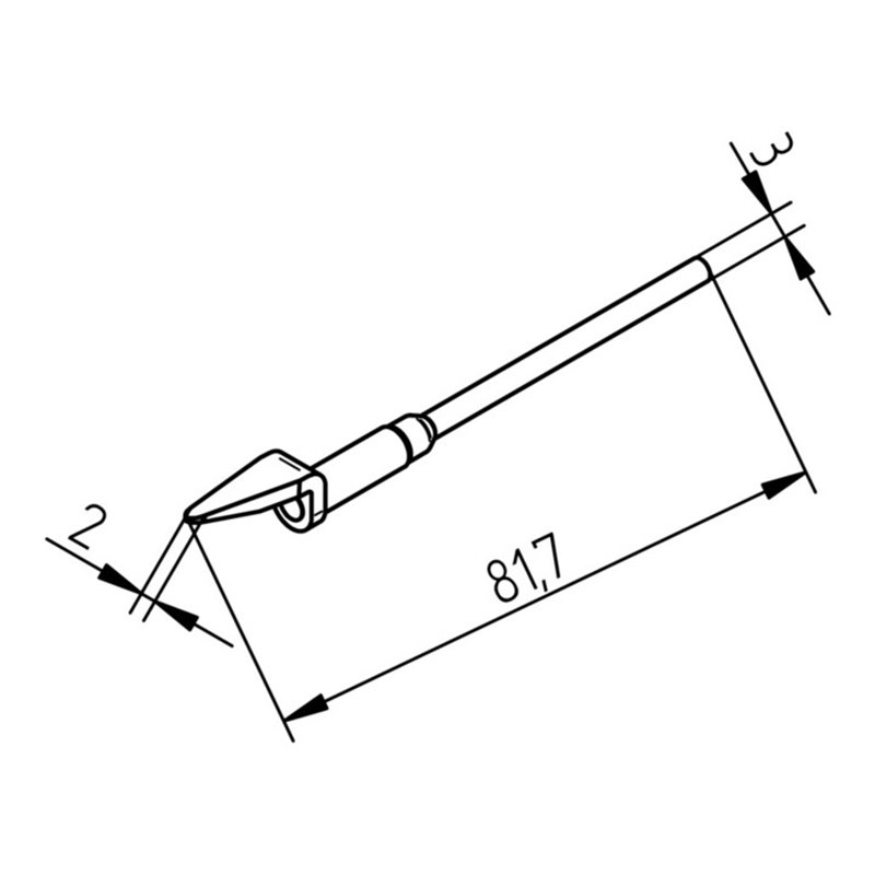 ERSA Auslötspitzen-Satz ERSADUR,bleif. 2mm