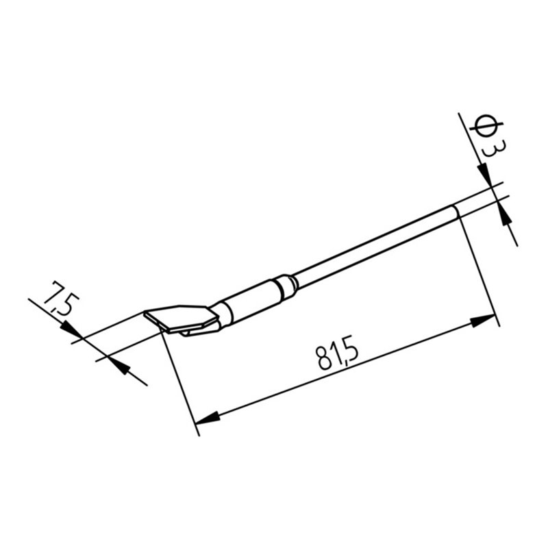 ERSA Auslötspitzen-Satz ERSADUR,bleif. 7,5mm