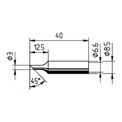 ERSA Lötspitze 832TDLF ø3,0 mm