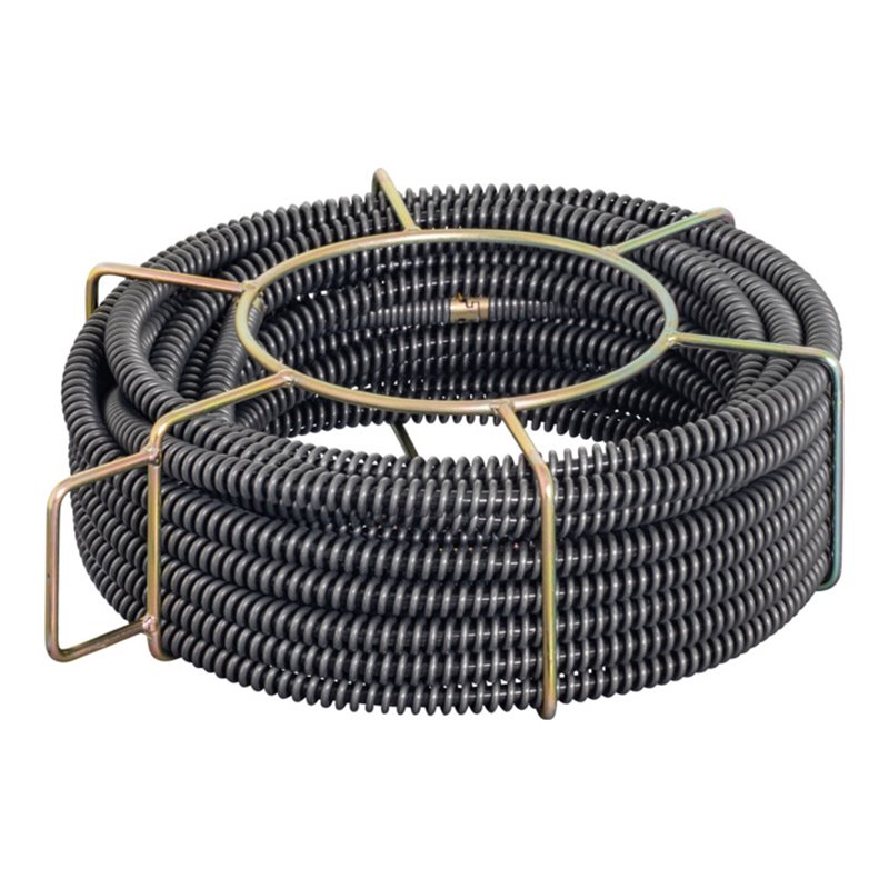 Roller Rohrreinigungsspiralen mit Seele Durchmesser 22mm x 4,5 m lang im Spiralenkorb