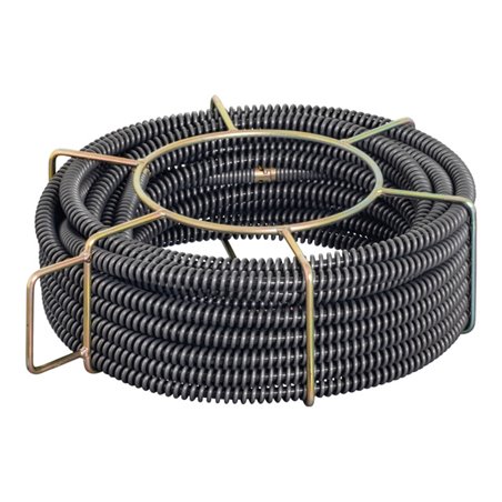 Roller Rohrreinigungsspiralen mit Seele Durchmesser 22mm x 4,5 m lang im Spiralenkorb