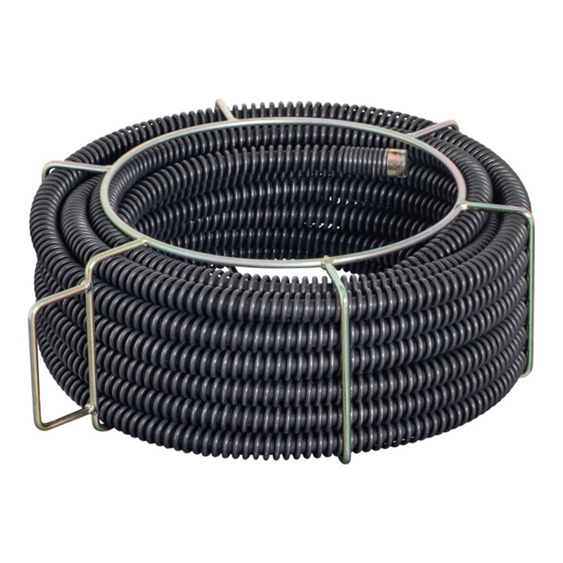 Roller Rohrreinigungsspirale mit Seele Durchmesser 32 mm x 4,5 m lang, im Spiralkorb