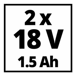 Einhell Akku-Bohrschrauber TC-CD 18-2 Li (2x1,5 Ah)