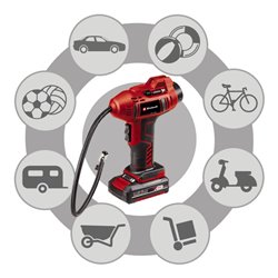 Einhell Akku-Autokompressor CE-CC 18 Li-Solo