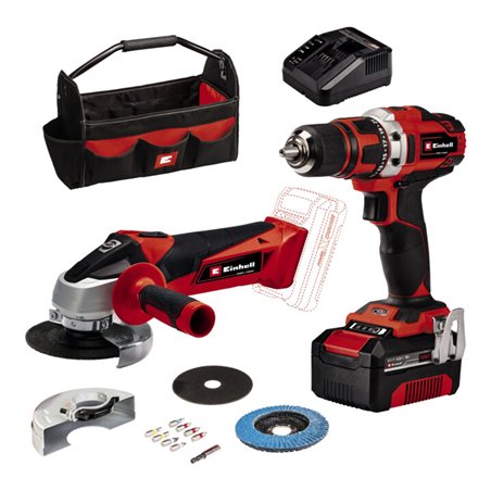 Einhell Maschinen-Set (Werkzeug) TE-TK 18/2 Li Kit (CD+AG)