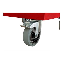 STIER Mobiler Schubladenschrank rot/anthrazitgrau 600 mm