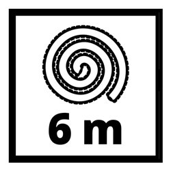 Einhell Hochdruckreiniger-Zubehör PVC Hochdruckschlauch 6m