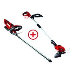 Einhell Akku-Heckenschere inkl. 2,5 Ah Starter-Kit + Akku-Rasentrimmer