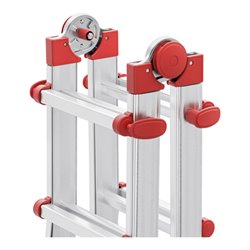 Hailo M80, Aluminium-Multifunktionsleiter, 4x4 Sprossen