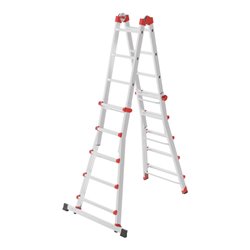 Hailo M80, Aluminium-Multifunktionsleiter, 4x5 Sprossen