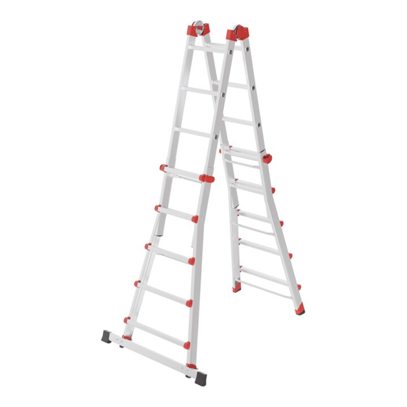 Hailo M80, Aluminium-Multifunktionsleiter, 4x5 Sprossen