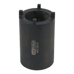 KS Tools 1/2 Zoll DAF Nutmuttern-Schlüssel für Lenkgestänge-Befestigung mit 4 Zapfen, 52 mm