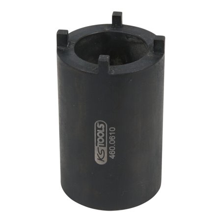 KS Tools 1/2 Zoll DAF Nutmuttern-Schlüssel für Lenkgestänge-Befestigung mit 4 Zapfen, 52 mm