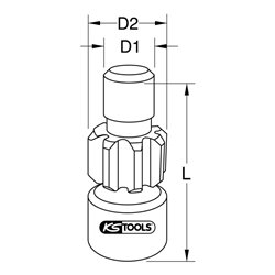 KS Tools 1/2 Zoll Motor-Durchdrehvorrichtung für Scania