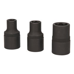 KS Tools 1/2 Zoll RIBE-Kraft-Stecknuss-Satz, kurz, 3-tlg