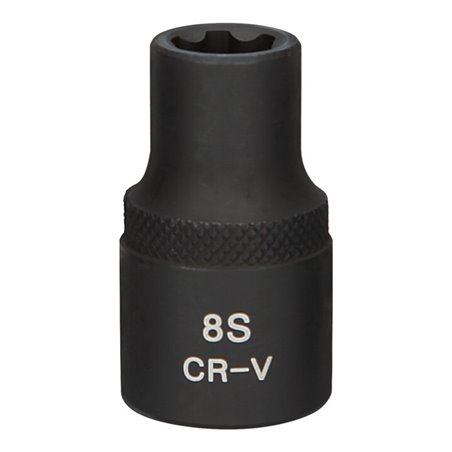 KS Tools 1/2 Zoll RIBE-Kraft-Stecknuss, kurz, M8S