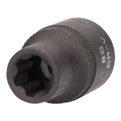 KS Tools 1/2 Zoll RIBE-Kraft-Stecknuss, kurz, M8S