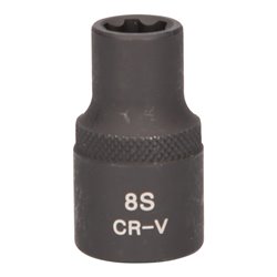 KS Tools 1/2 Zoll RIBE-Kraft-Stecknuss, kurz, M8S