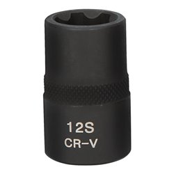 KS Tools 1/2 Zoll RIBE-Kraft-Stecknuss, kurz, M12S