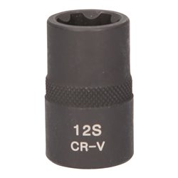 KS Tools 1/2 Zoll RIBE-Kraft-Stecknuss, kurz, M12S