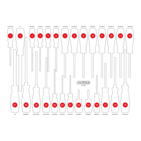 KS Tools Leere Schaumstoffeinlage zu 811.0027