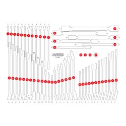 KS Tools Leere Schaumstoffeinlage zu 811.0053