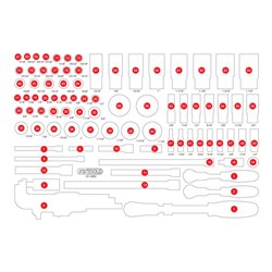 KS Tools Leere Schaumstoffeinlage zu 811.0092