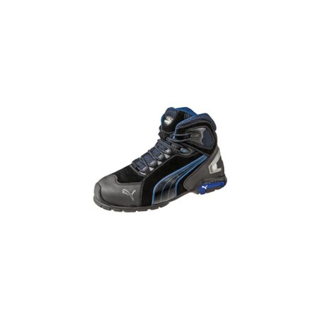 Puma Sicherheitsstiefel Rio Black Mid, EN20345 S3 schwarz/blau