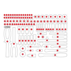 KS Tools Leere Schaumstoffeinlage zu 811.0111