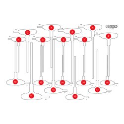 KS Tools Leere Schaumstoffeinlage zu 811.1018
