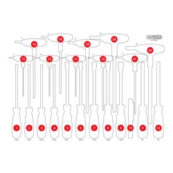 KS Tools Leere Schaumstoffeinlage zu 811.1022