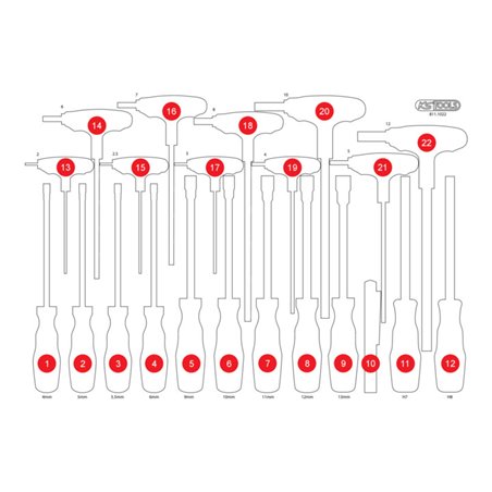 KS Tools Leere Schaumstoffeinlage zu 811.1022