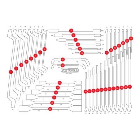 KS Tools Leere Schaumstoffeinlage zu 811.1041